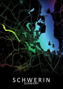 Schwerin Germany City Map