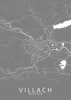 Villach Austria City Map