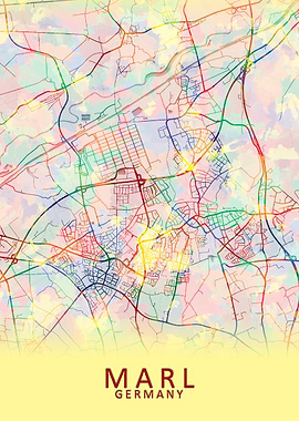 Marl Germany City Map
