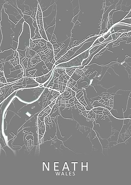 Neath Wales City Map