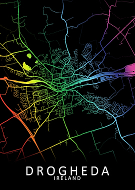 Drogheda Ireland City Map