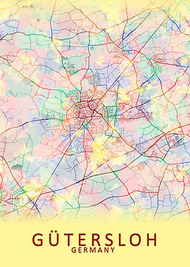 Gutersloh Germany City Map
