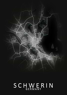 Schwerin Germany City Map