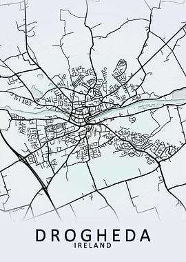 Drogheda Ireland City Map