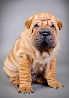 Chinese Shar pei puppy