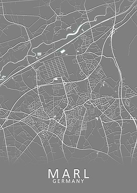 Marl Germany City Map