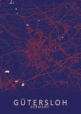 Gutersloh Germany City Map