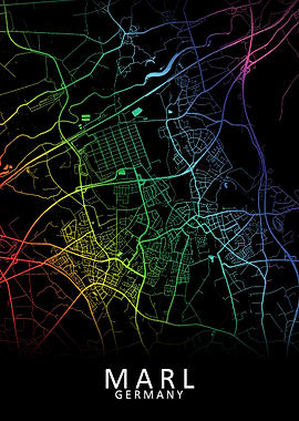 Marl Germany City Map