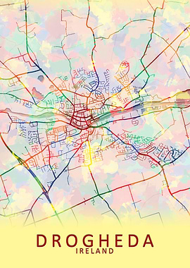 Drogheda Ireland City Map