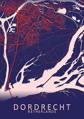Dordrecht Netherlands Map