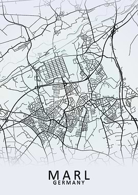 Marl Germany City Map
