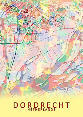 Dordrecht Netherlands Map