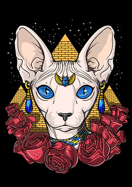 Egyptian Sphynx Cat