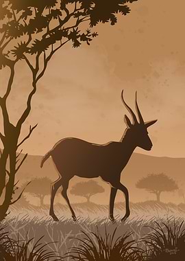 Silhouette Gazelle