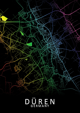 Duren Germany City Map