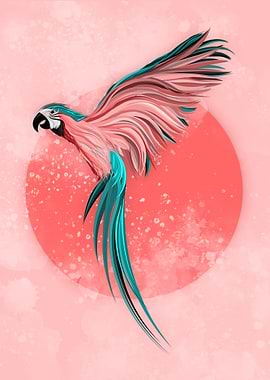 Parrot Macaw illustartion