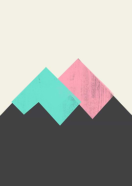 Pastel Mountains I