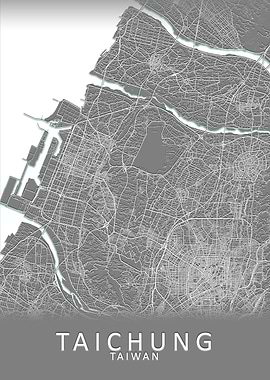 Taichung Taiwan City Map