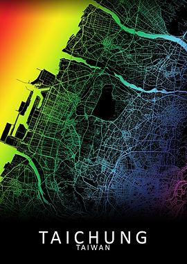 Taichung Taiwan City Map