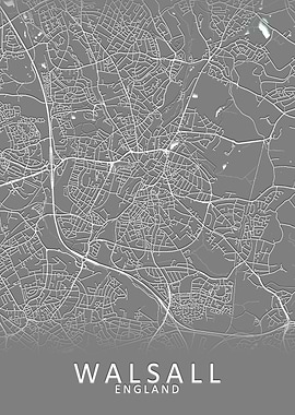 Walsall England City Map