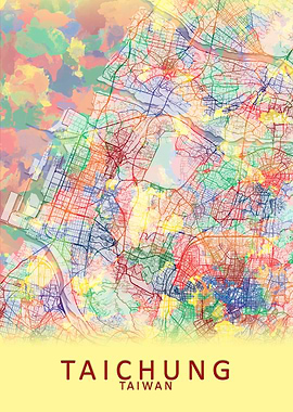 Taichung Taiwan City Map