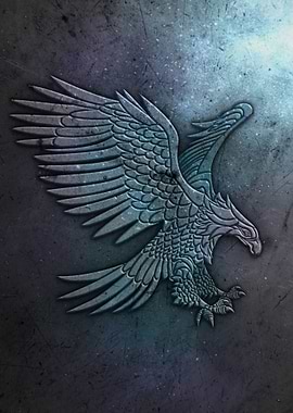 Eagle metal plate