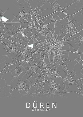 Duren Germany City Map