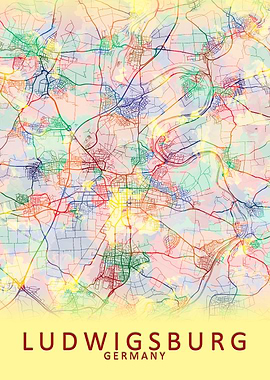 Ludwigsburg Germany Map