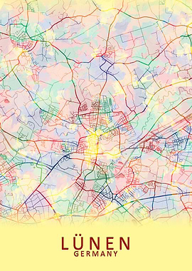 Lunen Germany City Map