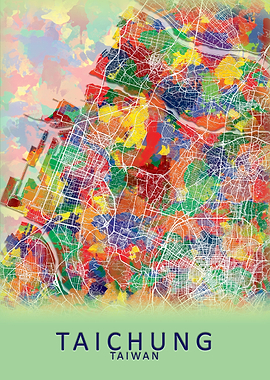 Taichung Taiwan City Map
