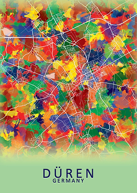 Duren Germany City Map