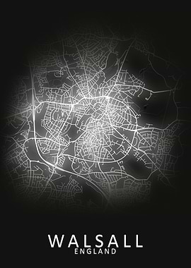 Walsall England City Map
