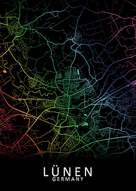 Lunen Germany City Map