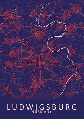 Ludwigsburg Germany Map