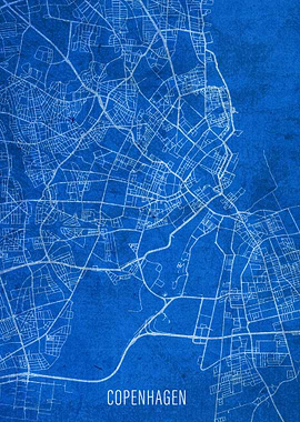Copenhagen City Street Map