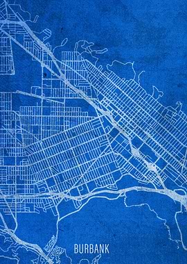 Burbank City Street Map
