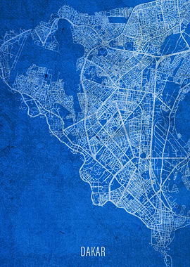 Dakar City Street Map