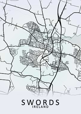 Swords Ireland City Map