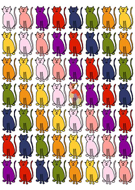 Rainbow of Cats