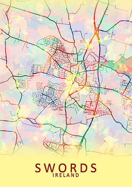 Swords Ireland City Map