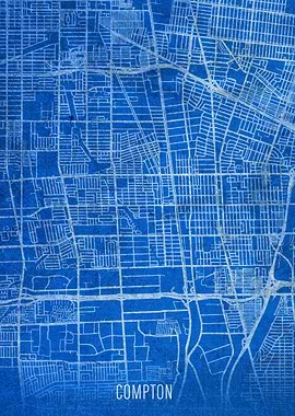 Compton City Street Map