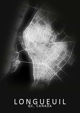 Longueuil Canada City Map