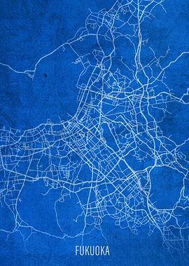 Fukuoka City Street Map