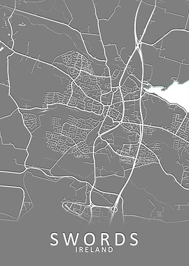 Swords Ireland City Map