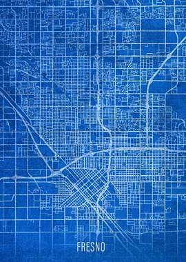 Fresno City Street Map