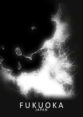 Fukuoka Japan City Map