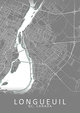 Longueuil Canada City Map