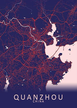 Quanzhou China City Map