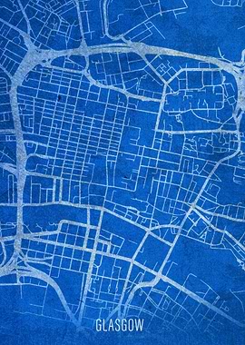 Glasgow City Street Map