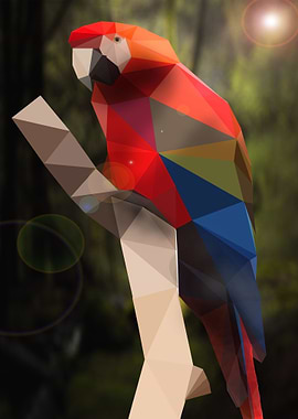 LowPolygon Parrot